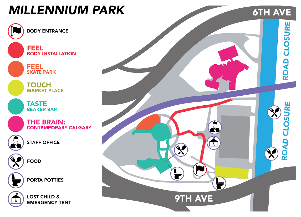 Millennium Park, Calgary - Body event Millennium Park, Calgary - Body event